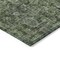 Homeroots 8' X 10' Artichoke Green And Black Damask Washable Indoor Outdoor Area Rug 605094 - alternate 2