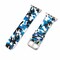 Elegani Rubber Band Compatible with Apple Watch 49mm, Blue, Blue/Yellow Gold/Rose Gold Buckle RSCMB-BLU-49 - alternate 1