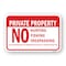 Signmission Private Property No Hunting Hiking Offenders Will Heavy-Gauge Aluminum, 18" H, A-1824-24844 A-1824-24844 - alternate 1