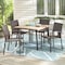 Living Accents Brown Steel Frame Woven Chair Brown HKVS936D - alternate 2