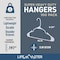 Lifemaster White Plastic Hangers, Lightweight, Durable, Non-Slip, Space-Saving Design, 100PK LMPLCWH100 - alternate 2