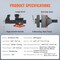 Vevor 6.5" Bench Vise w/ 360 DegSwivel Locking Base and Two-way Jaw Ductile Iron 6.5 Bench Vise - alternate 3