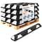 Jrex Safety 48 in Rubber Parking Block Curb Stop, White Reflective Strip, 10PK PBSW-JR-4-10PK - alternate 1