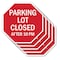 Signmission Parking Lot Closed After 10 Pm, 10 inch X 10 inch, Aluminum Metal Signs, 5PK OC-A-5Pack-10-114 - alternate 1