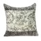 Homeroots 20" Beige and Gray Damask Cotton Throw Pillow 529339 - alternate 3