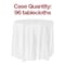 Smarty Had A Party 84 White Round Disposable Plastic Tablecloths 96 Tablecloths, 96PK 823270-WH-CASE - alternate 2