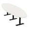 Skutchi Designs 8 Person Conference Table With Power Unit | 10' Oval Table | Harmony Series HAR-OVL-48X120-T.BK-W960-NA - alternate 1