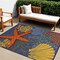 Homeroots 4' X 6' Blue Starfish Indoor Outdoor Area Rug 527625 - alternate 1