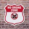 Signmission No Drone Shield Sign No Drone Zone From, 18 inch X 18 inch, Plastic Sign, 2PK SHI-P-2PACK-18-392 - alternate 2