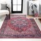Jonathan Y Maris Ornate Medallion Non-Slip Machine-Washable Red/Black/Blue 8 ft. x 10 ft. Area Rug WSH109F-8 - alternate 1