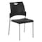 Office Star Products STC Series Straight Leg Stack Chair, Black / Silver STC8300C28-3 - alternate 1