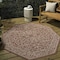 Jonathan Y Charleston Vintage Filigree Textured Weave Red/Beige 5 ft Octagon Indoor/Outdoor Area Rug SMB106B-5TGN - alternate 1