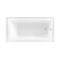 Kingston Brass 60-Inch Acrylic Rectangular 3-Wall Alcove Tub Combo w/ Waste and Overflow Drain, Right Hand Drain CVTDE603122R1 - alternate 2