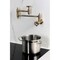 Kingston Brass Wall Mount Pot Filler Faucet, Antique Brass KS3103RX - alternate 2