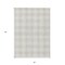 Homeroots 5' X 8' Ivory And Beige Plaid Washable Indoor Outdoor Area Rug 595404 - alternate 3
