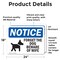 Signmission Forget The Dog Beware Of Wife Sign With Symbol, 24 Inch X 18 Inch, Vinyl Decal, 2PK OS-2PACK-NS-D-1824-L-12876 - alternate 2