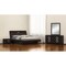 Homeroots Four Piece Wood Brown Solid Wood Bedroom Set With Mirror 343983 - alternate 2