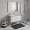 Homeroots 24" White Wood Floating Bathroom Vanity With White Sink And Two Drawers 624117 - alternate 3
