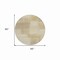 Homeroots 8' Taupe Round Geometric Washable Indoor Outdoor Area Rug 608785 - alternate 5