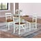 Whitewood Industries Rectangular Extension Dining Table W/ 4 Chairs, 36 in W, 29.9 in L, 48 in H, Parawood, 5 K79-36RXT-C2-4 - alternate 2