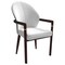 Leisuremod Opaline Series Elegant Wooden Dining Chair in Black Velvet and White OC24BLW - alternate 1