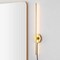 Jonathan Y Anton 27.25" 1-Light Modern Minimalist Iron Adjustable Bar Integrated LED Plug-In Sconce, Brass Gold JYL7136B - alternate 3
