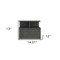 Homeroots 13" Dark Gray Wood One Drawer Floating Nightstand 546380 - alternate 4