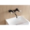 Kingston Brass Double-Handle Wall Mount Bathroom Faucet, Oil Rubbed Bronze KS2115PL - alternate 2