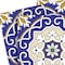 Homeroots 8" X 8" Blue White and Gold Mosaic Removable Tiles 399834 - alternate 4