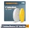 Powertec 8" Buffing Wheels, White Cotton (70 ply) and Yellow Cotton (42 ply), 5/8" Arbor Hole 71645 - alternate 1