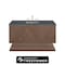 James Martin Vanities Marcello 48 in. Single Vanity, Chestnut w/ 3 CM Parisien Bleu Silestone Top D200-V48-CSN-FPBL - alternate 1