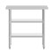 Flash Furniture Reese 24x36 Portable Work Table, Stainless Steel Top Shelf and 2 Adjstbl Glvnzd Steel Undershelves NH-WT-GU-2436-GG - alternate 5
