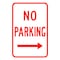 Sign Solutions Usa Parking Sign, 12 in W, Aluminum Sign, White DCS12DWT1218CUS00141 - alternate 1