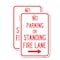 Signmission No Parking or Standing Fire Lane With Right Arrow, 18'' X 24'' 2 Signs, Heavy Gauge Aluminum, 2PK A-1824-2PACK-23682 - alternate 1