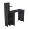 Homeroots 47" Gray Computer Desk With Hutch 403836 - alternate 4