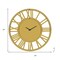 Homeroots 43" Gold Mirrored Acrylic Silent Analog Circle Wall Clock 635644 - alternate 2