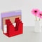 Acrimet 5 Section Incline File Sorter Desk Organizer Rack for Office Desktop Plastic Solid Red 225.9 - alternate 3