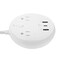 Monoprice Power Strip, USB, 5-15R, 5-15P, 5 ft, White 41809 - alternate 2