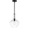 Jonathan Y Watts 10.5" 1-Light Mid-Century Modern Iron/Glass LED Pendant, Oil Rubbed Bronze/Clear JYL6400B - alternate 5
