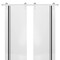 Sartodoors Sturdy Double Barn Door with Hardware, Planum 0011 White Silk and Aluminum Strips, 13FT Rail Hanger PLANUM0011DB-S-WS-84 x 80 (2* 42x80) - alternate 1