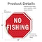 Signmission No Fishing, 6 inch X 6 inch, Vinyl Decal, 2PK OC-D-2PACK-6-80 - alternate 2