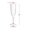 Smarty Had A Party 8 oz. Crystal Disposable Plastic Champagne Flutes (48 Glasses), 48PK 1707-CASE - alternate 2