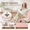 Yssoa Simple Deluxe Wide Criss Cross Legged Chair, Swivel Office Desk Chair, Height Adjustable Faux Fur,  3A88FNCHAIROFFICETDPNK01 - alternate 3