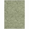 Homeroots 10' X 14' Olive Green And Light Green Floral Washable Indoor Outdoor Area Rug 594652 - alternate 3