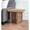 Homeroots 20" Brown Solid Wood Square End Table 379816 - alternate 2