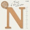 Plaid MDF Letter, N, 5 Inch, 12PK 63567 - alternate 3