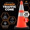Xpose Safety 28 in Orange Traffic Cone, 10 lb Base with 6in & 4in Collar, PVC, DOT Approved, 150 PK, Half Pallet OTC28-64-10L-HP150-X - alternate 3