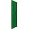 Ekena Millwork True Fit PVC Two Equal Panel Farmhouse Fixed Mount Shutters w/Z-Bar, Viridian Green, 18W x 63H, PR TFP102FH18X063HG - alternate 2