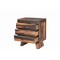 Homeroots Three Piece Dark Brown Solid Wood Bedroom Set 552147 - alternate 3