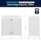 Flash Furniture Haven 36in. Vanity w/Sink, Storage Cabinet w/Gold Hardware, Bottom Drawer, Marble Countertop, Wht FS-BN-4-36-KD-WH-HDGLD-GG - alternate 3